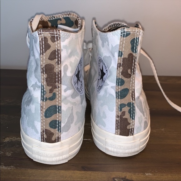 Totally Rad Custom Camo Converse! M 6.5, W 8.5! - Picture 6 of 8